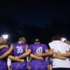 Central Arkansas players huddle together before the start of Thursday night's game against Little Rock University.