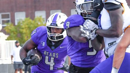 UCA Bears running back Darius Hale against North Alabama