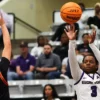 UCA's Randrea Wright puts up a shot against Hendrix