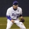 UCA Bears infielder during game with Central Connecticut