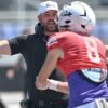 UCA coach Nathan Brown during the Bears football spring game