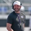 UCA coach Nathan Brown during the Bears football spring game