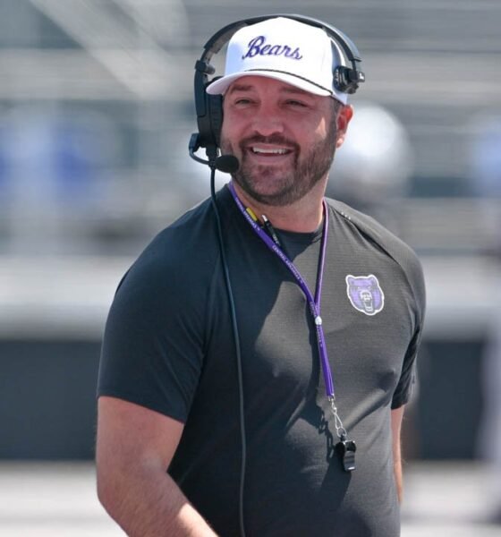 UCA coach Nathan Brown during the Bears football spring game