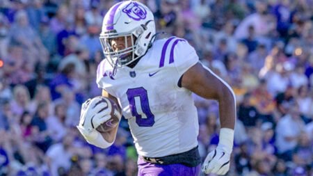 UCA Bears running back Landen Chambers against North Alabama