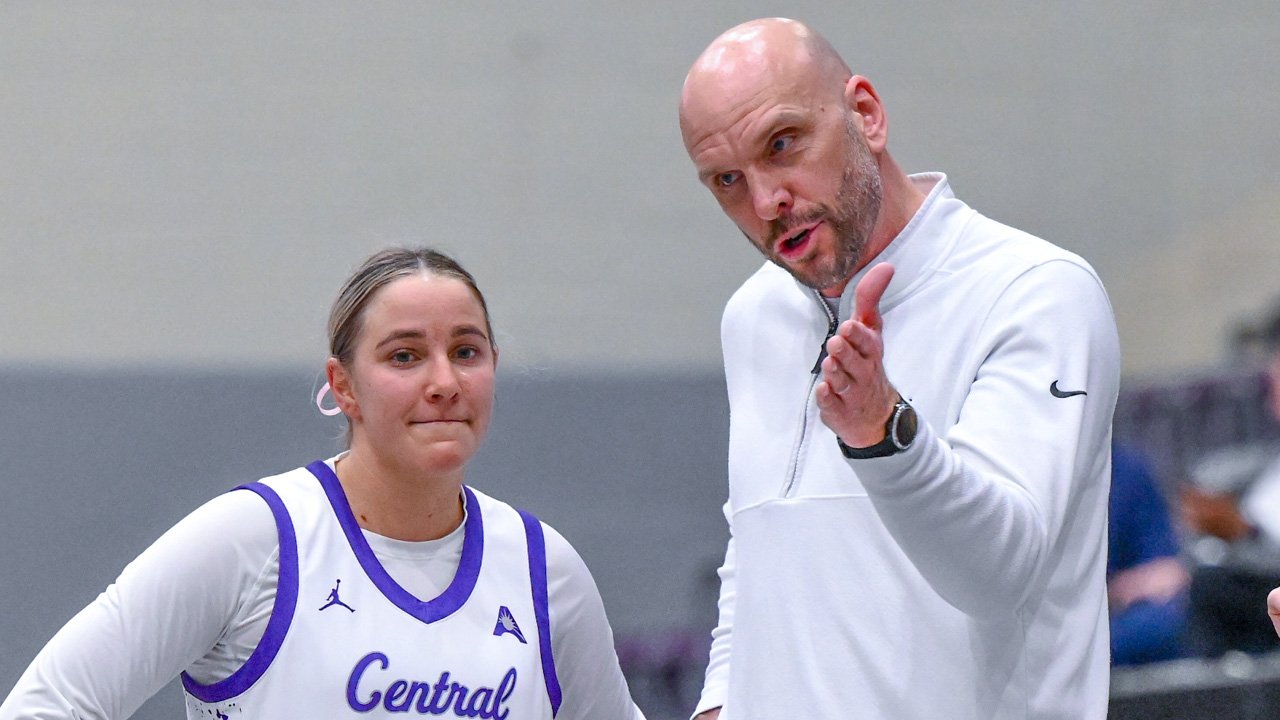 Kelley Hutcherson, coach Tony Kemper