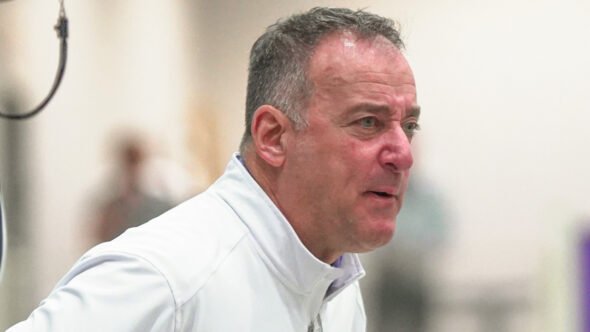 UCA Bears coach John Shulman on sidelines against Queens
