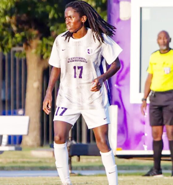 UCA soccer player