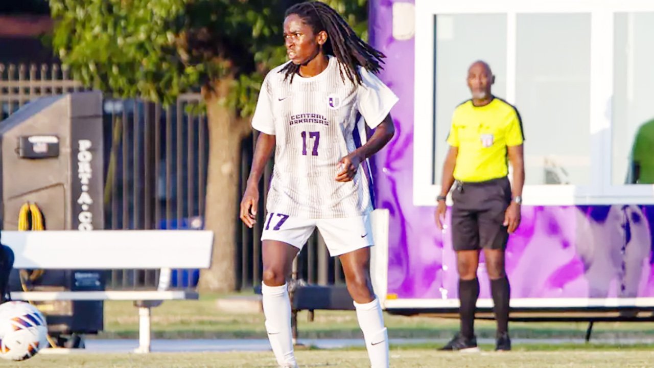 UCA soccer player