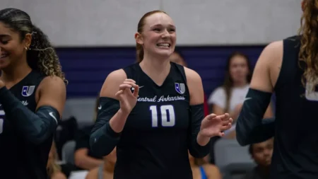 UCA volleyball agianst Colorado in Buffs Classic.