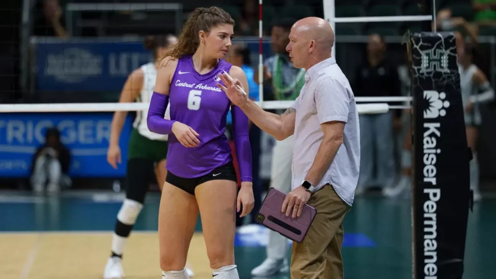 UCA volleyball against Hawaii.