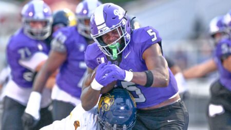 UCA Bears running back James Jointer in game against Central Oklahoma.