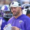 UCA Bears coach Nathan Brown on the sidelines against Central Oklahoma.