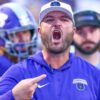 UCA Bears coach Nathan Brown on the sidelines against Central Oklahoma.