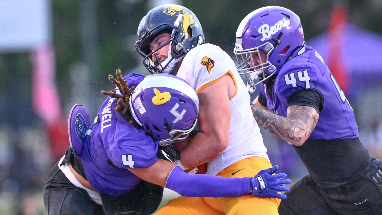 UCA Bears defensive back Quentin McDowell in game against Central Oklahoma.