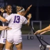 UCA celebrates goal against Troy.